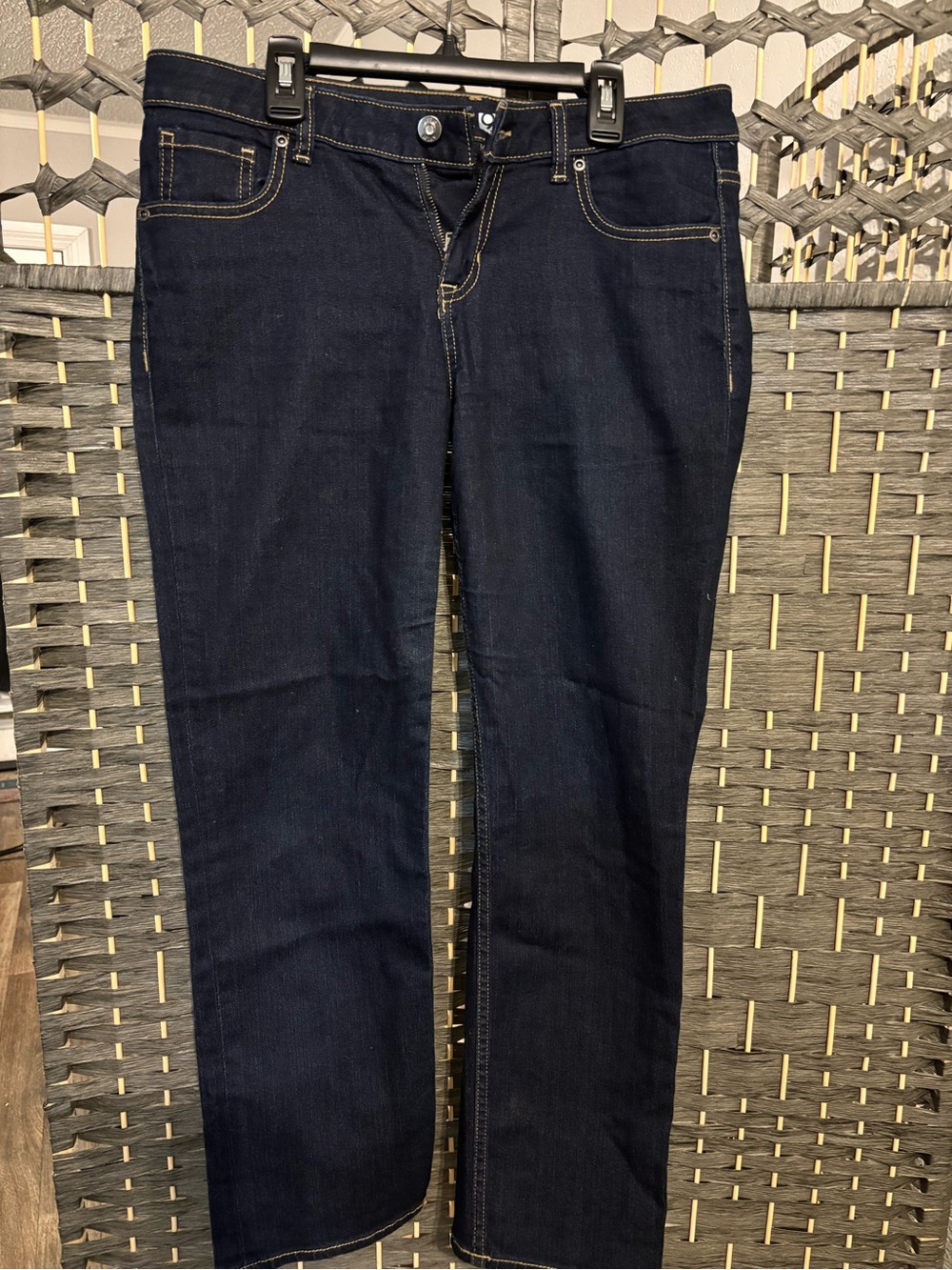 Women’s Dark Blue Straight Leg Jeans - Classic Denim